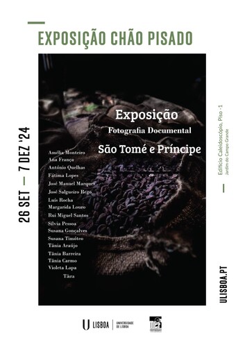 Cartaz da exposição "Chão Pisado"